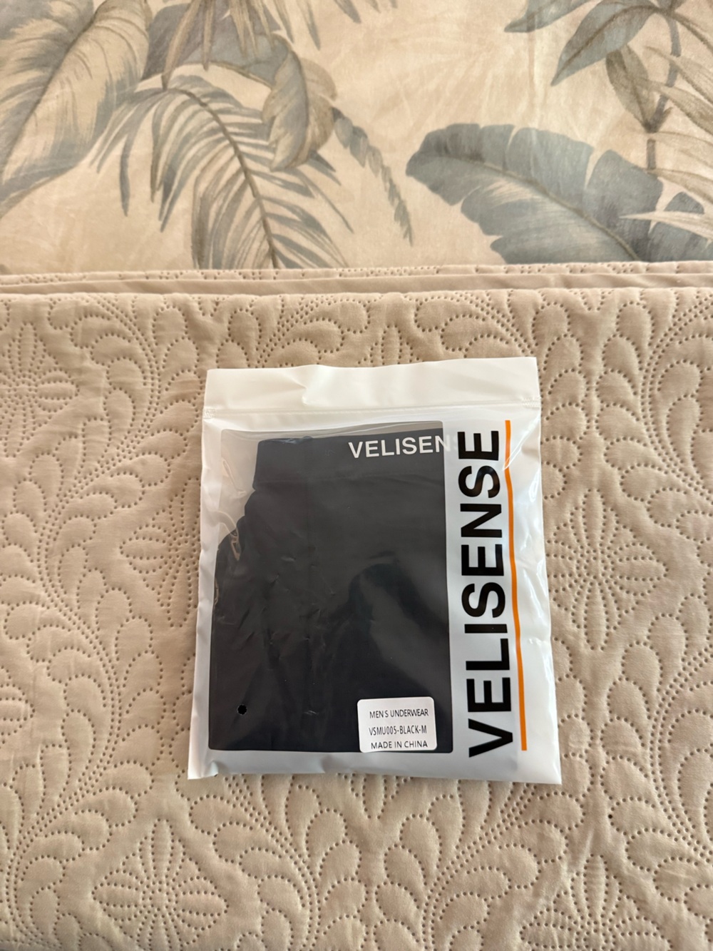 Velisense Men's Black Underwear - Packaged